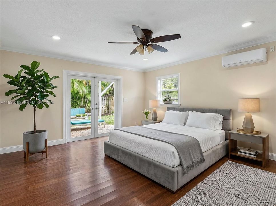 primary bedroom- virtually staged