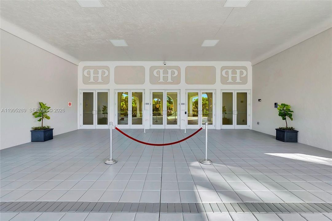 Main entry to the clubhouse