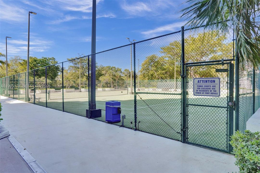 tennis courts