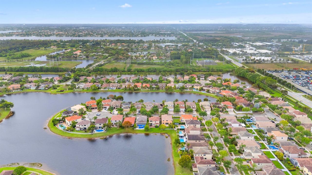 Aerial View of Neighborhood
