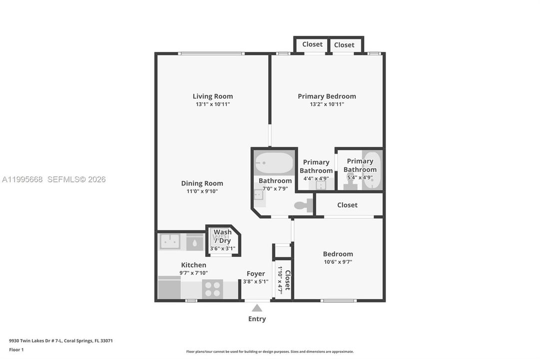 For Sale: $181,500 (2 beds, 2 baths, 768 Square Feet)