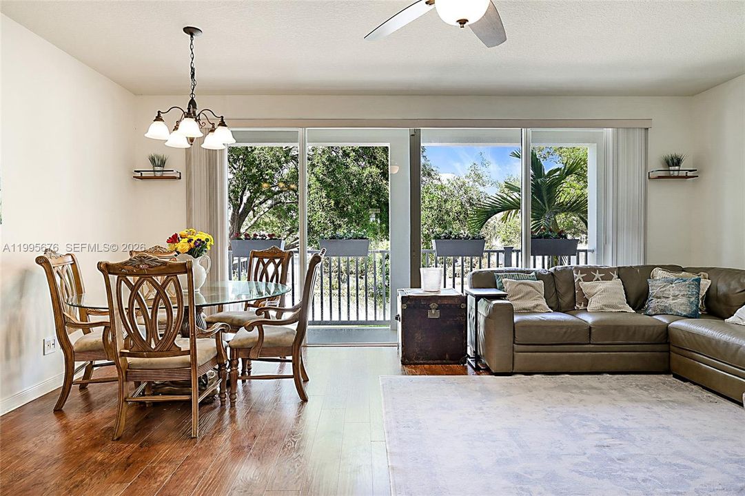 Enjoy natural light from the sliding doors leading out to the spacious 2nd floor balcony.