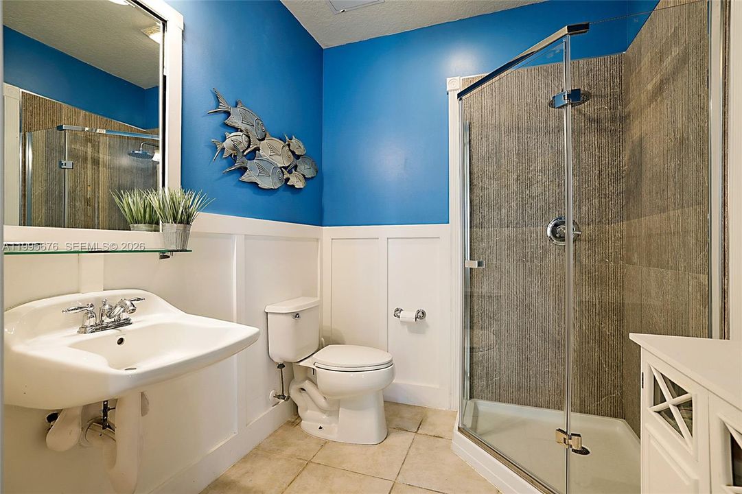 Work space has its own bathroom on 1st floor