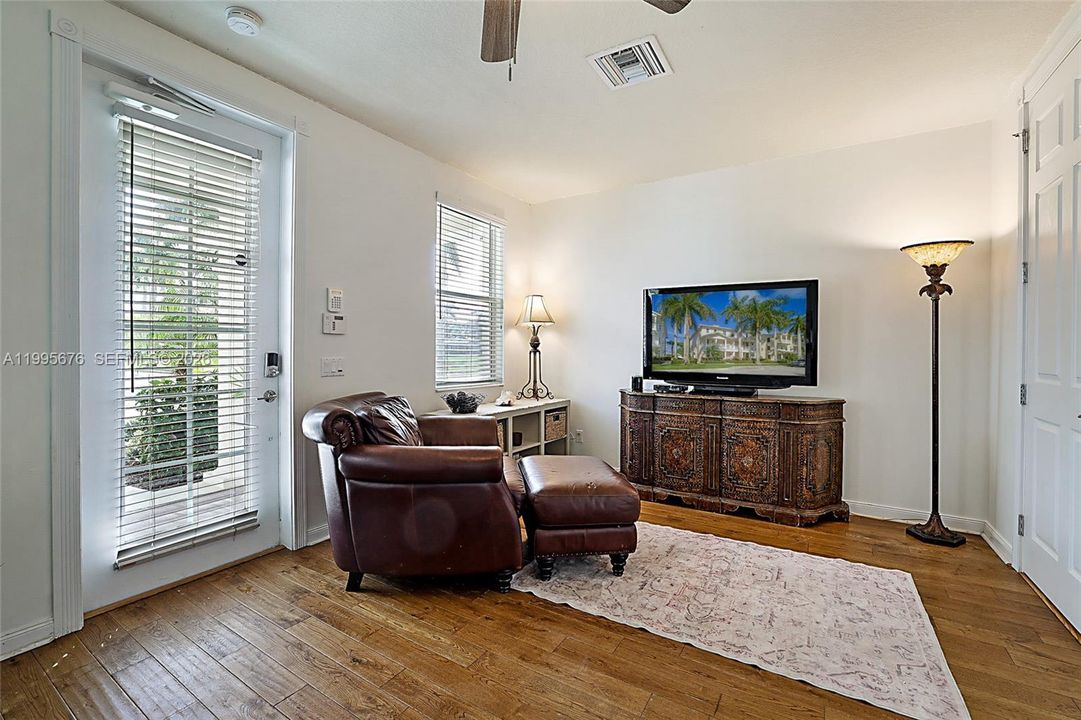 Comfortable ground floor work space