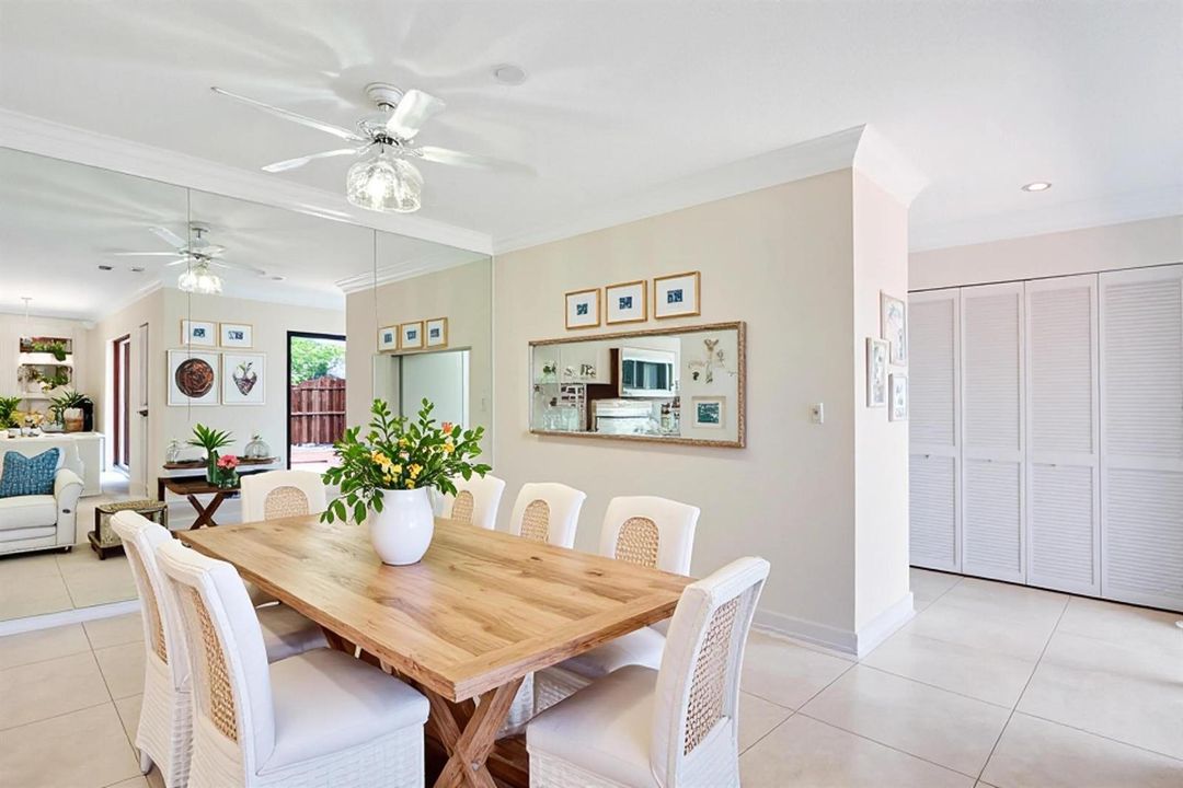 Virtually Staged Dining Area
