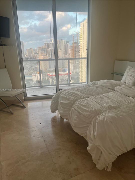 Second bedroom with access to balcony