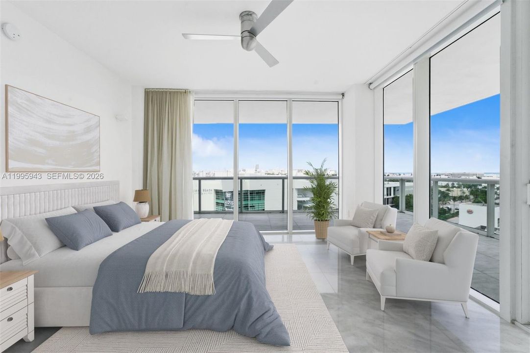 Virtually Staged - primary bedroom