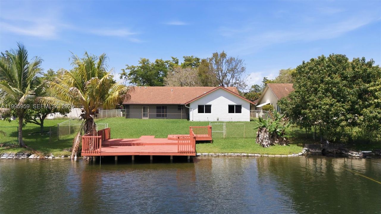 View of Home from Across the Lake