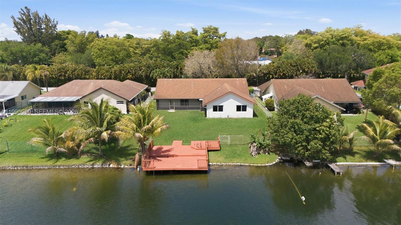Aerial View from Above Lake