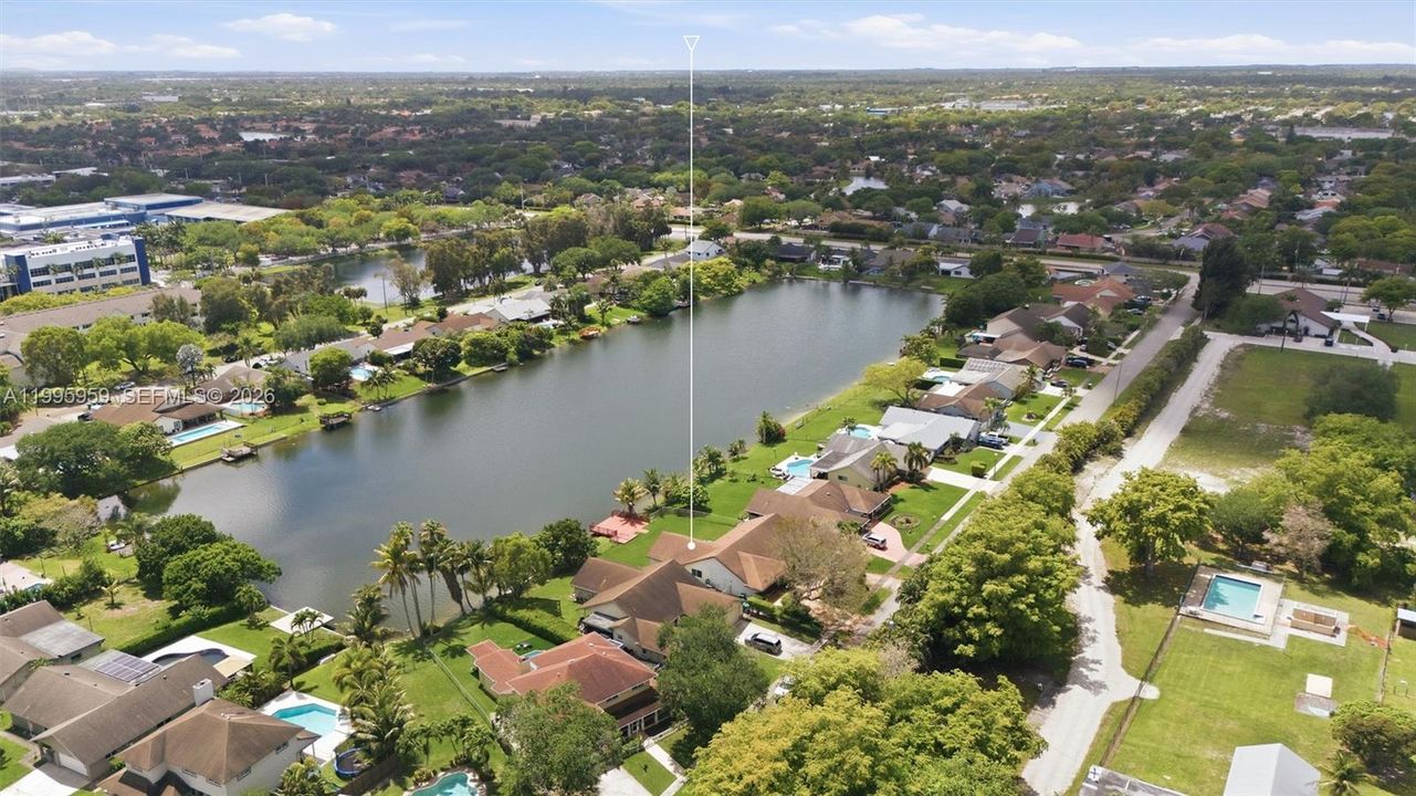 Aerial View of the Lake Community