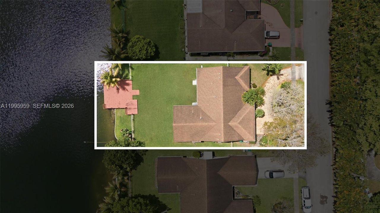 Overhead Aerial View of Home