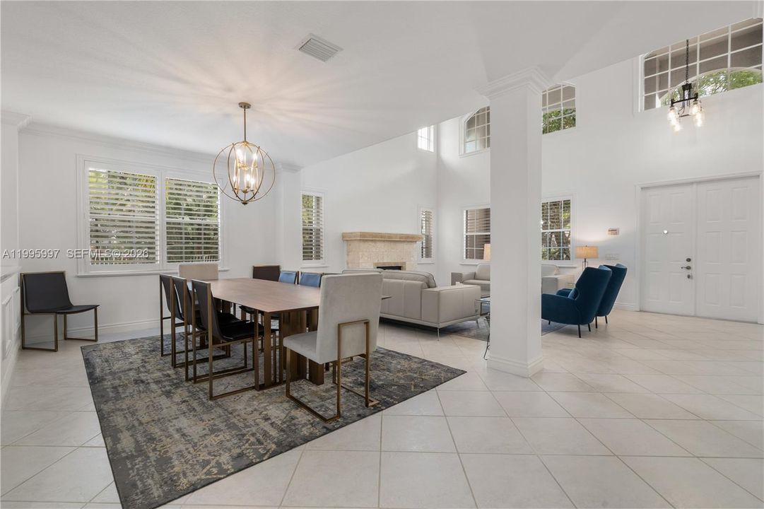 Gorgeous lighting throughout the house