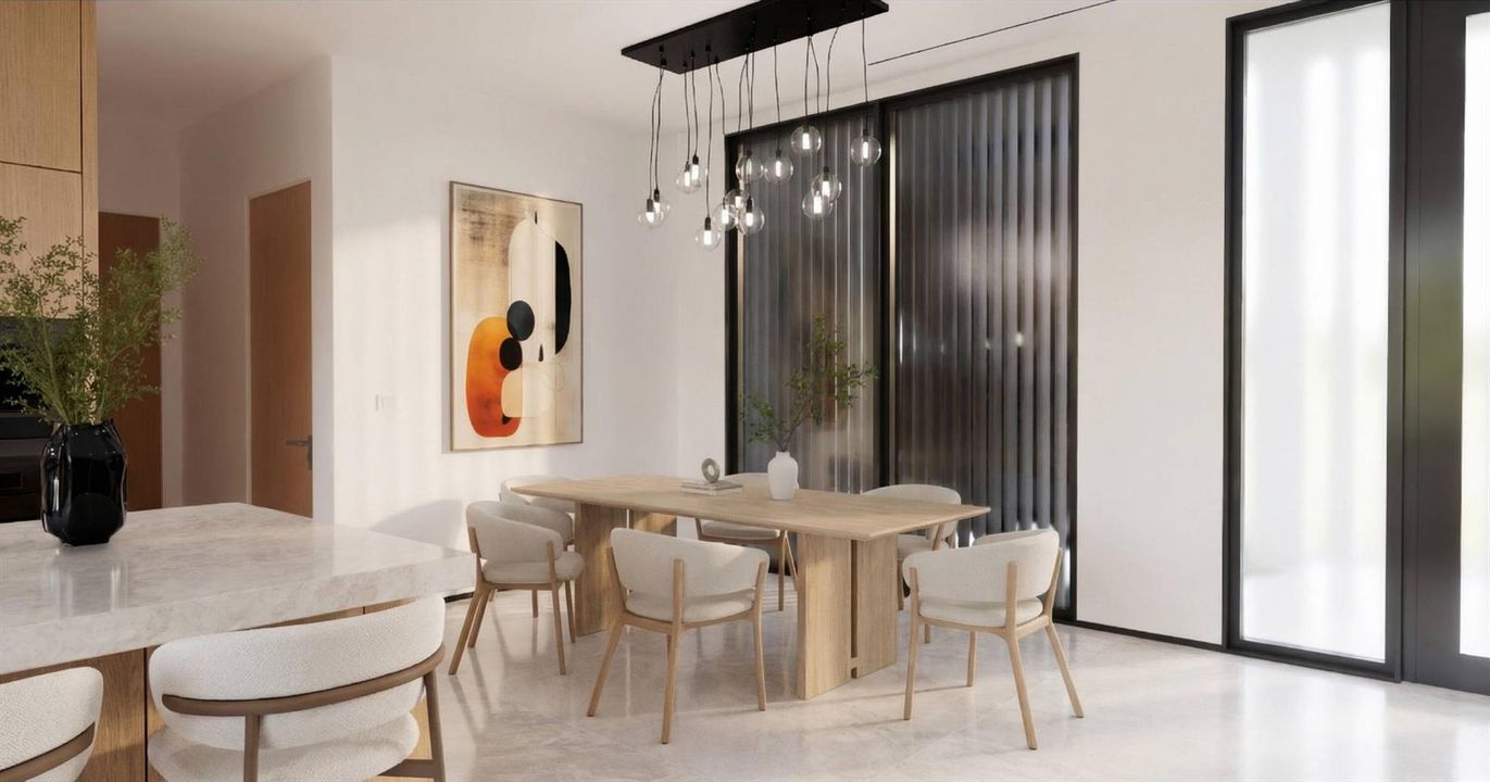 Dining room rendering