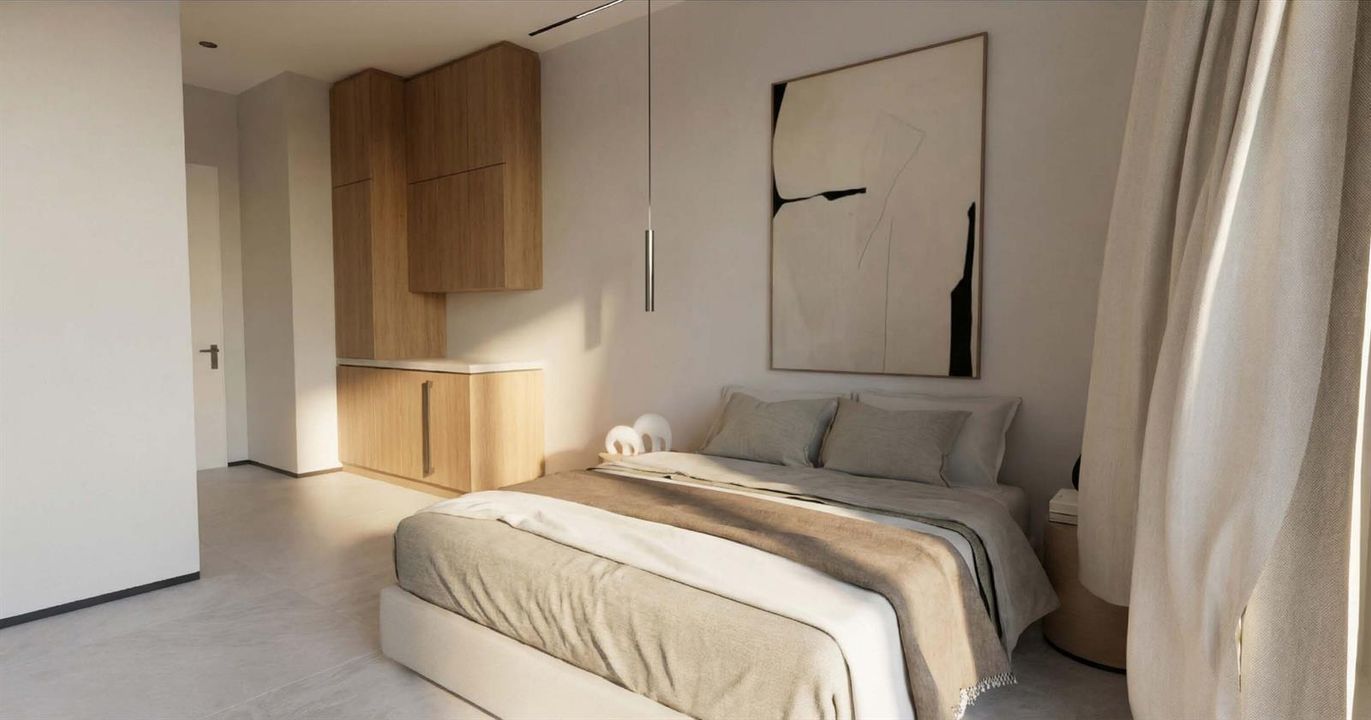 Master bedroom rendering