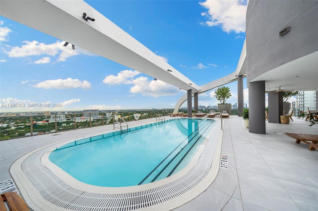 Rooftop pool