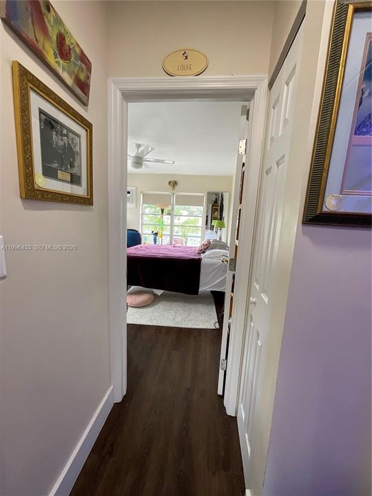 Hallway to bedroom