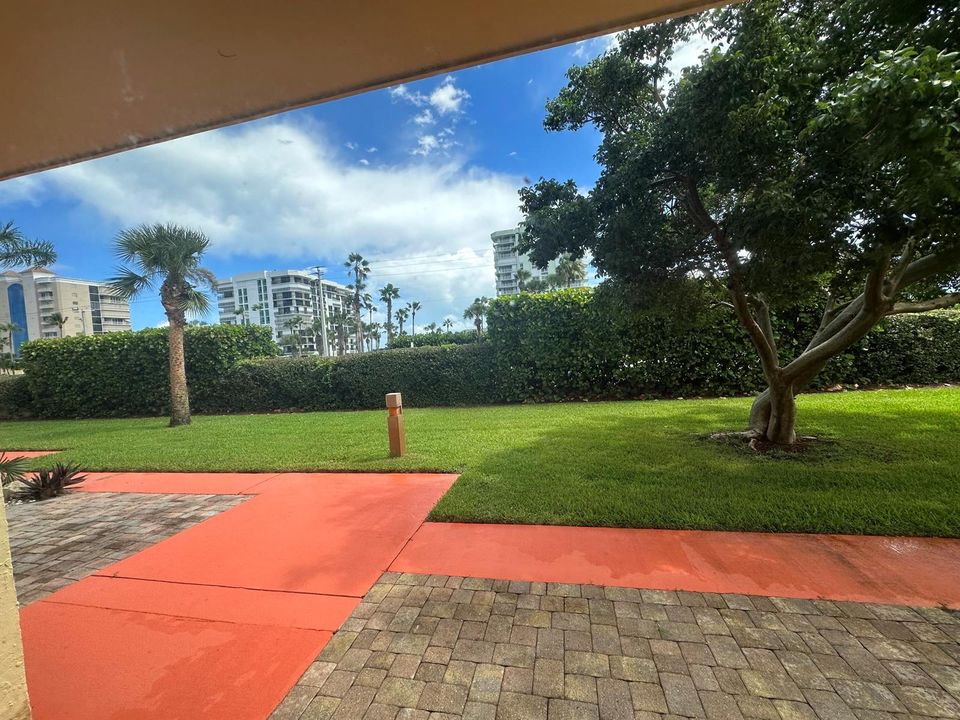 grounds facing east