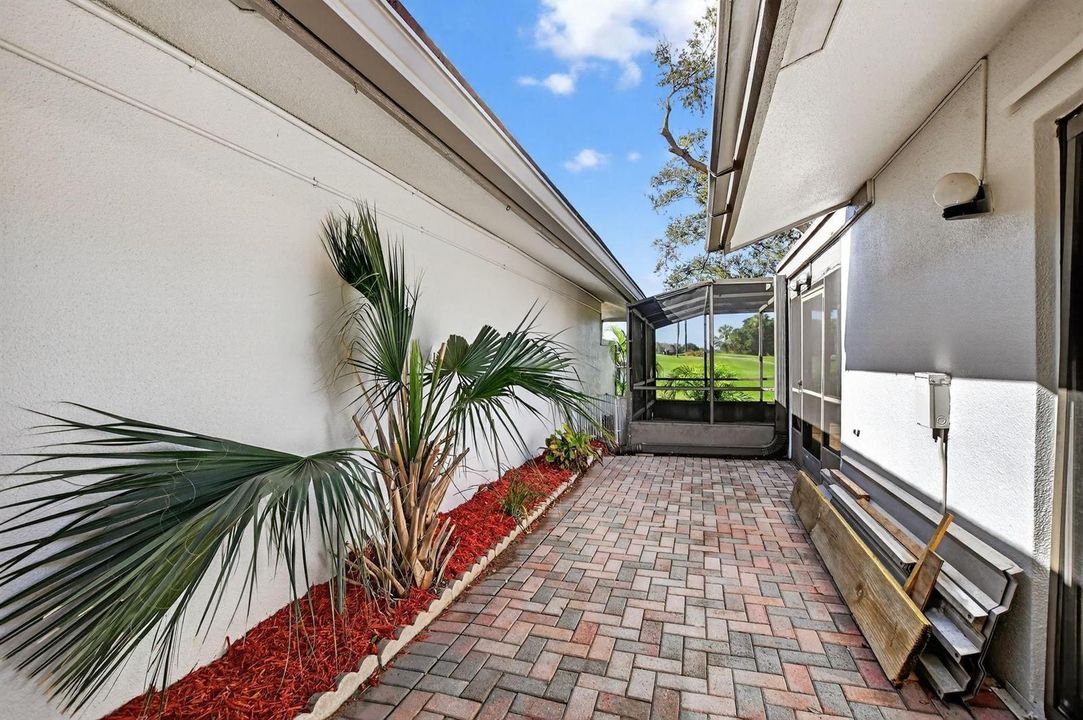 Private paver patio. Bring the firepit.