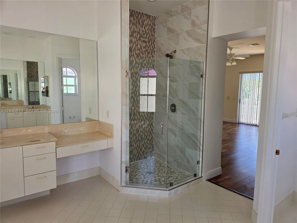 Shower on Master bedroom