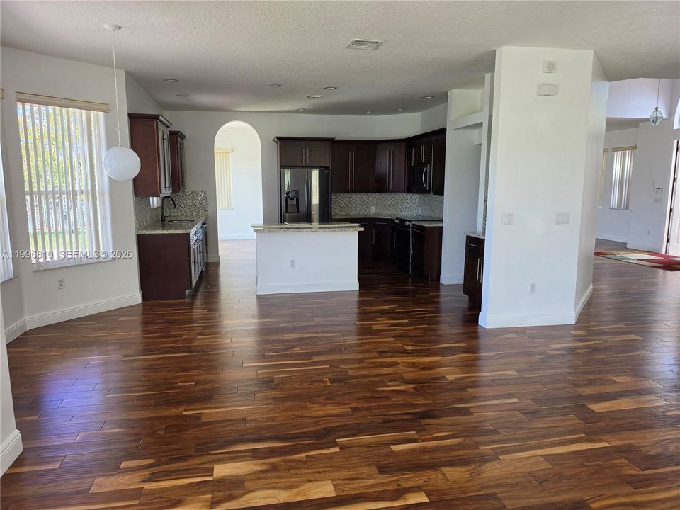 view of the breakfast nook area
