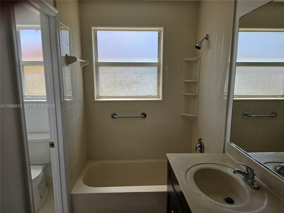 Shower and vanity