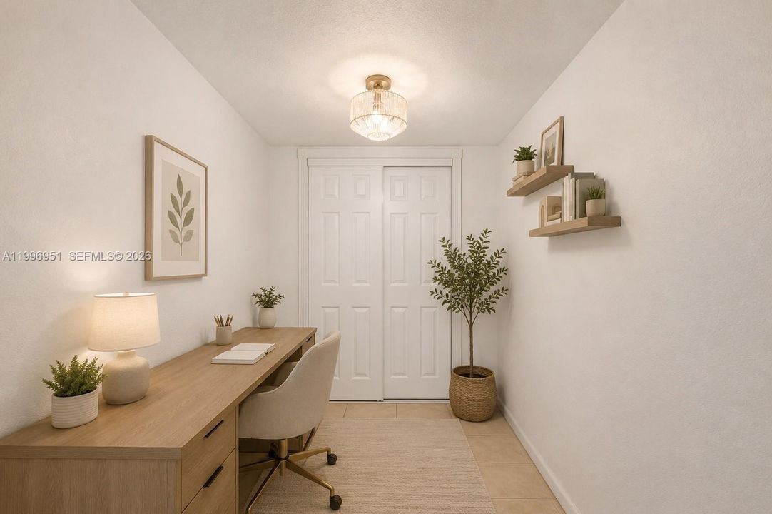 Virtually Staged possible flex/office/den space