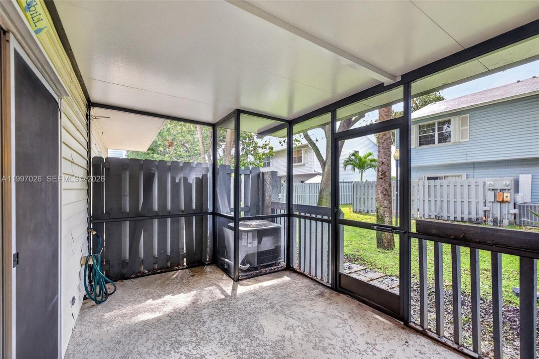Screened porch