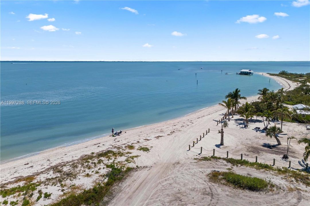 View from the front yard - nothing but blue waters and magnificent white sandy beach!