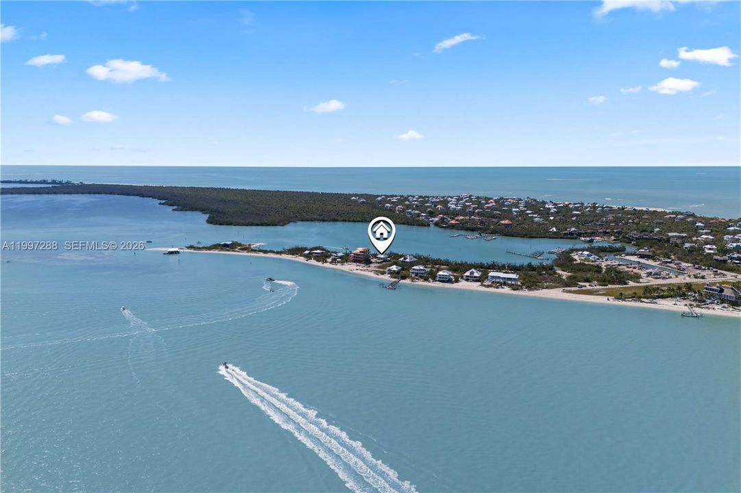 Daylight view of the property - more than half the island is owned by the State and there is an abundance of nature and preserves around you.