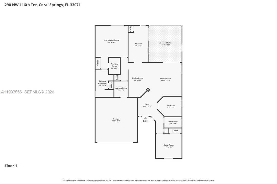 Activo con contrato: $519,000 (3 camas, 2 baños, 1590 Pies cuadrados)