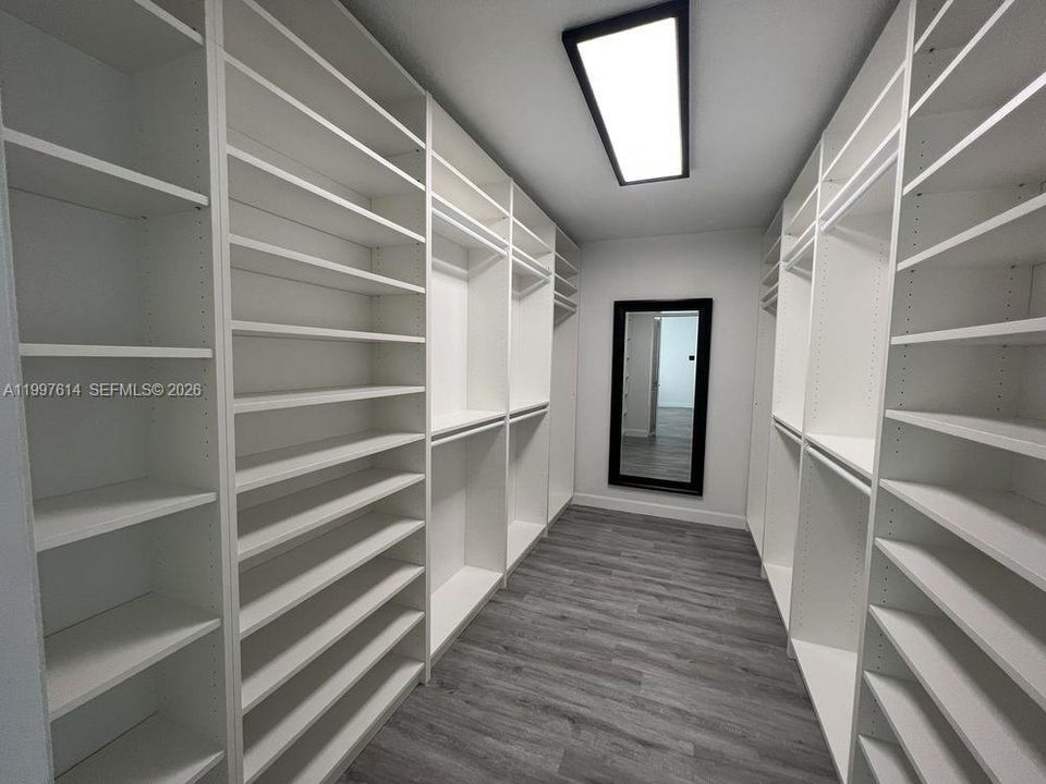 Primary closet
