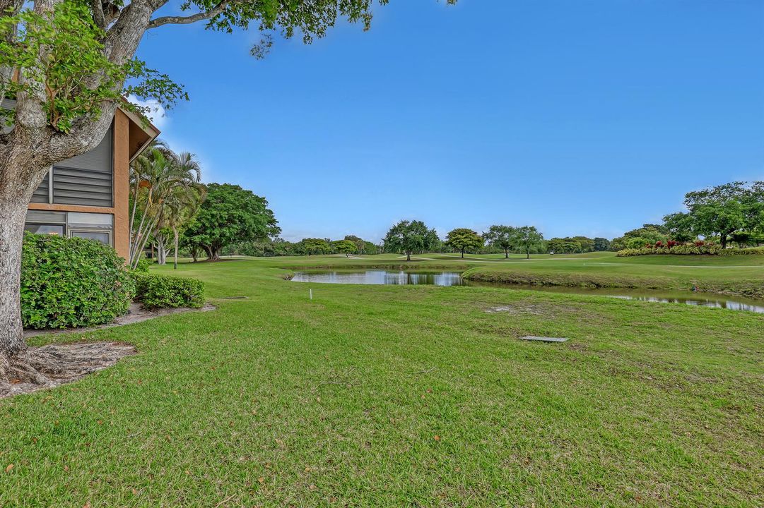 lake and golf course view