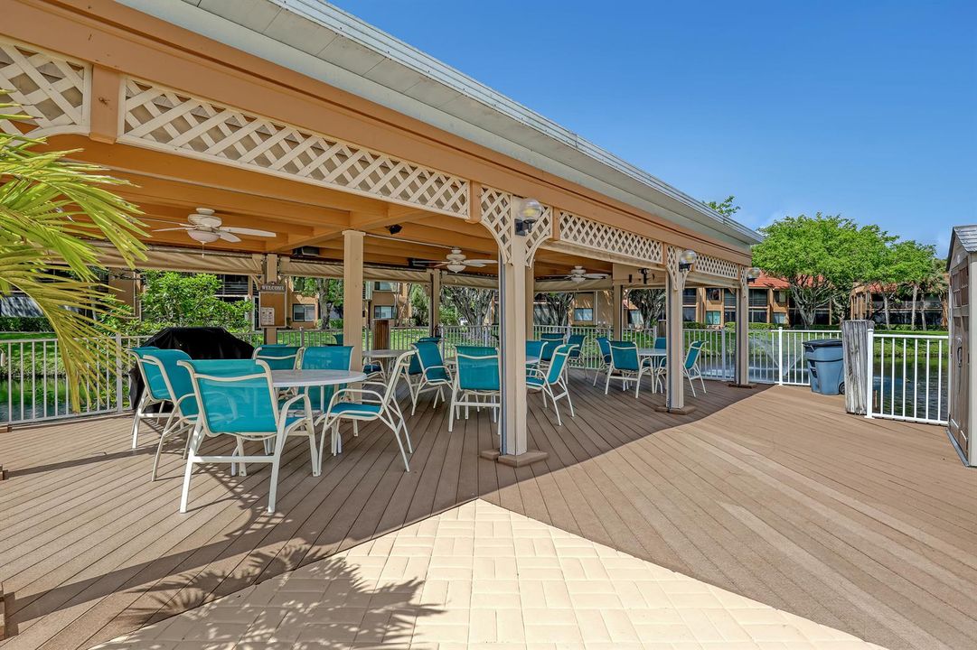 pool grill area and tables
