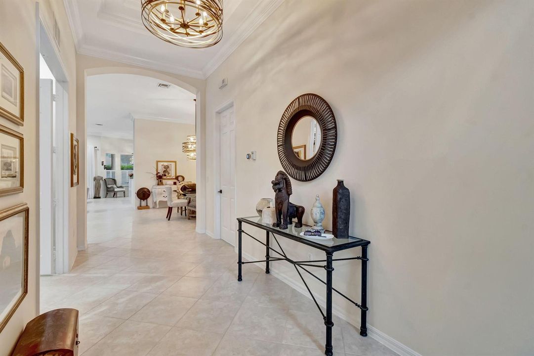 Wide double door foyer