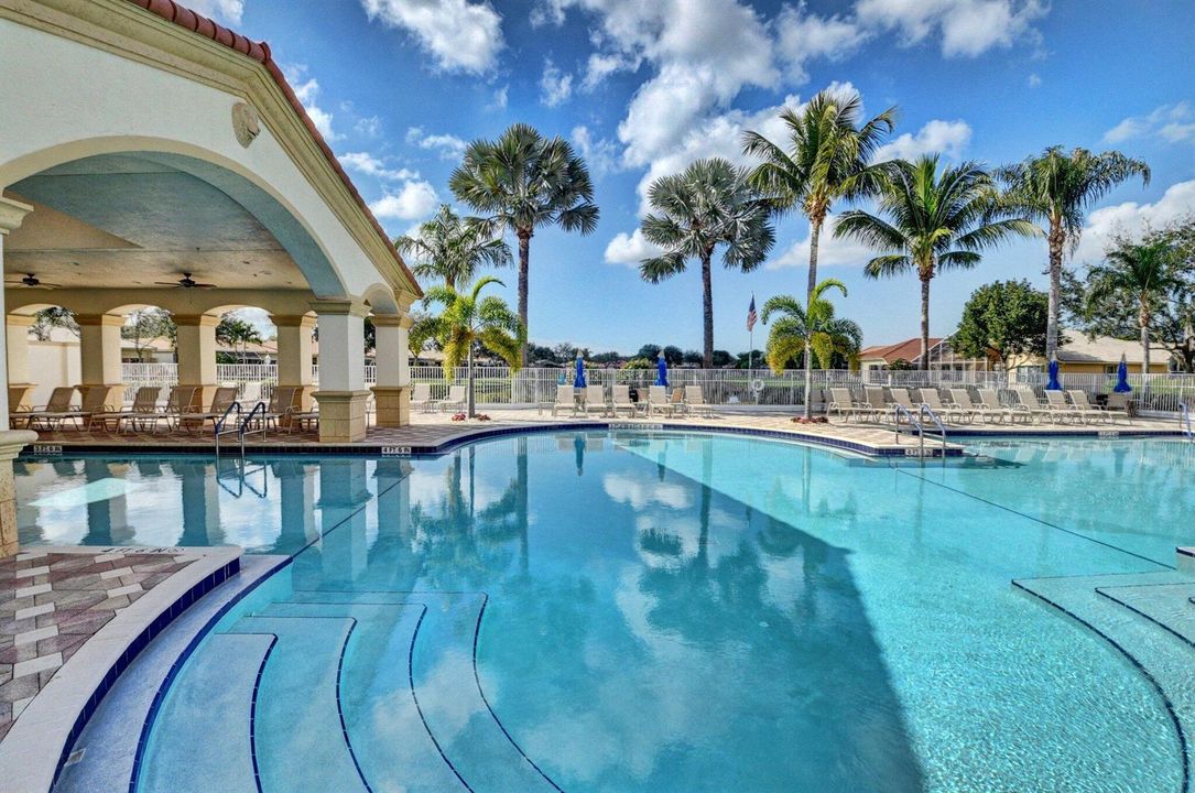 Covered pool area