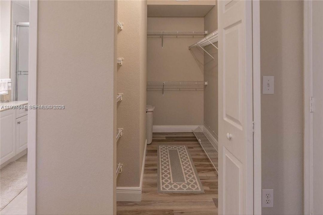 Primary bedroom closet