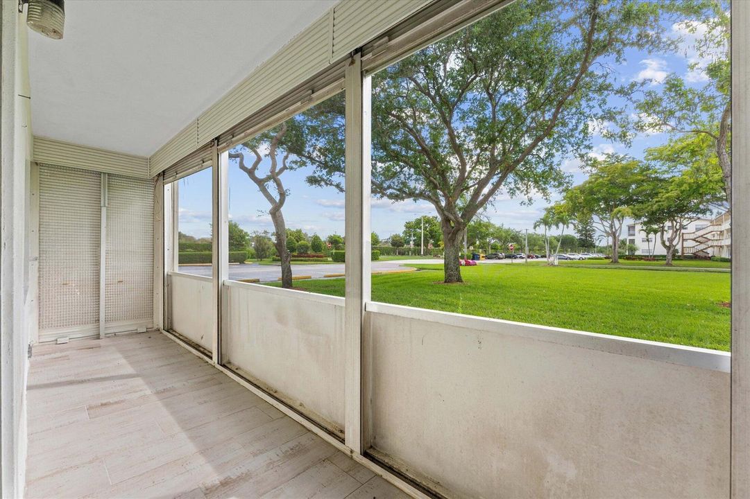 Screened Patio View