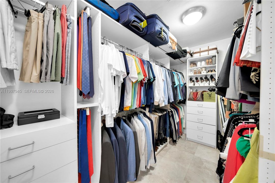 Primary Walk-in Closet