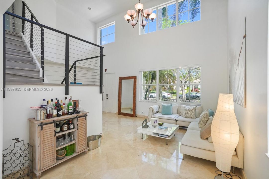 Bar and Living Room