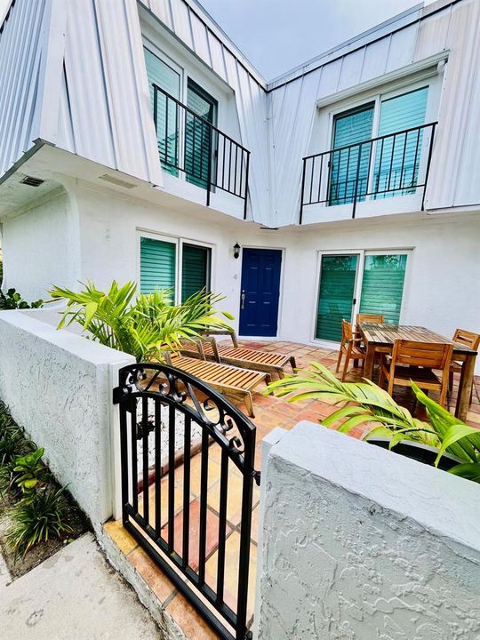 Patio entrance
