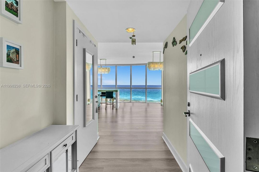 Entry from private elevator foyer