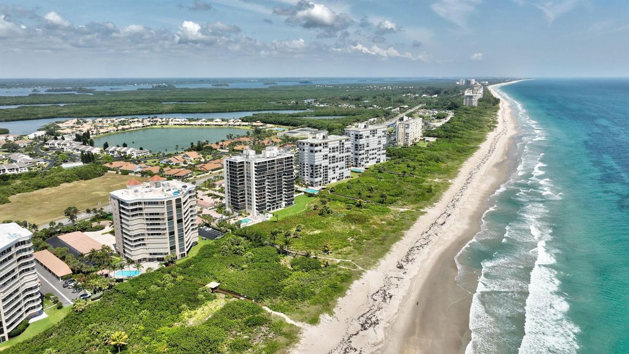 Aerial facing North