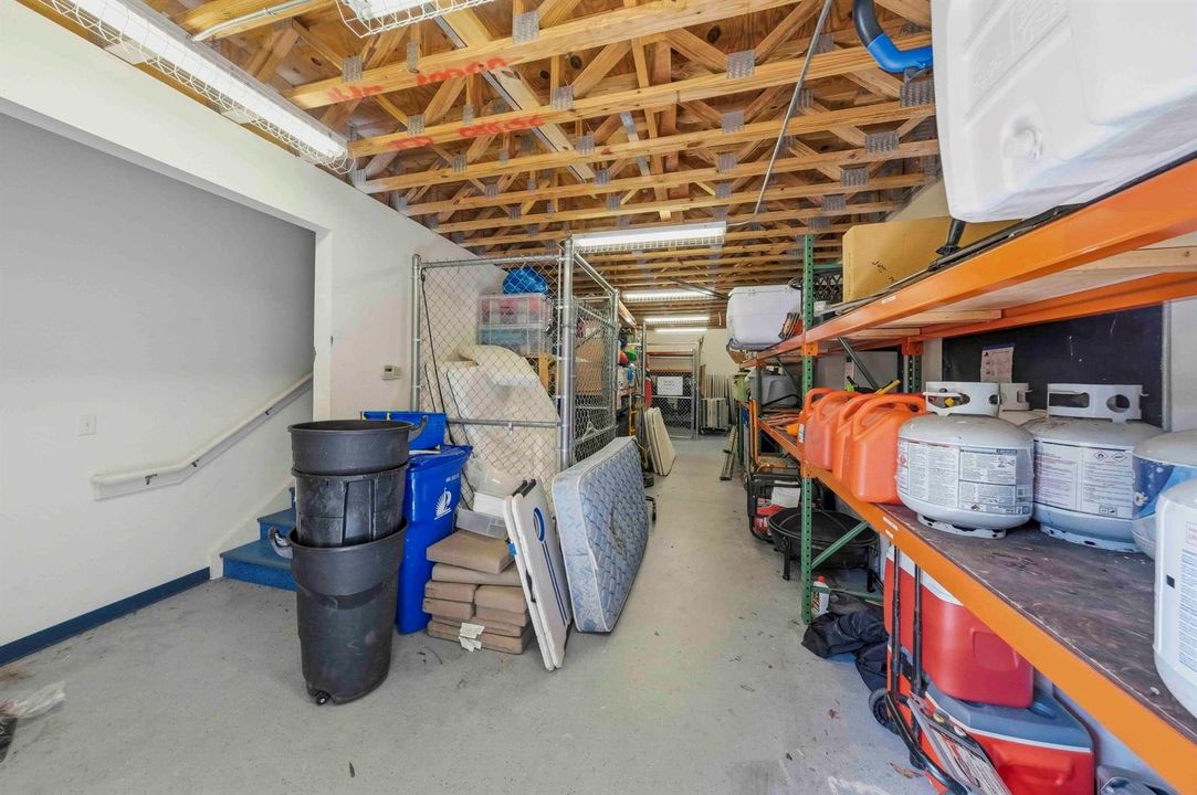 Downstairs storage