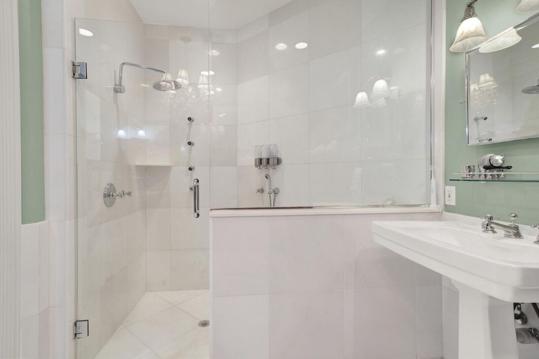 Oversized shower