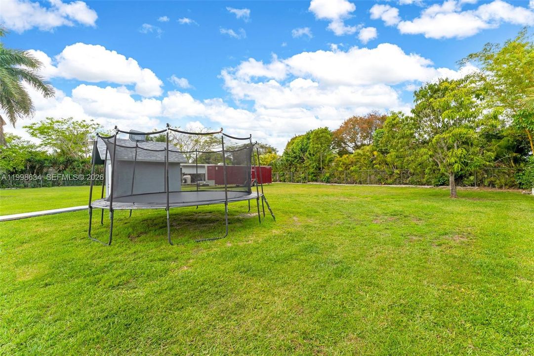 trampoline not incl room for -pool lagoon guest house etc...