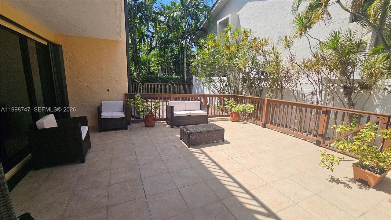 External Patio with view