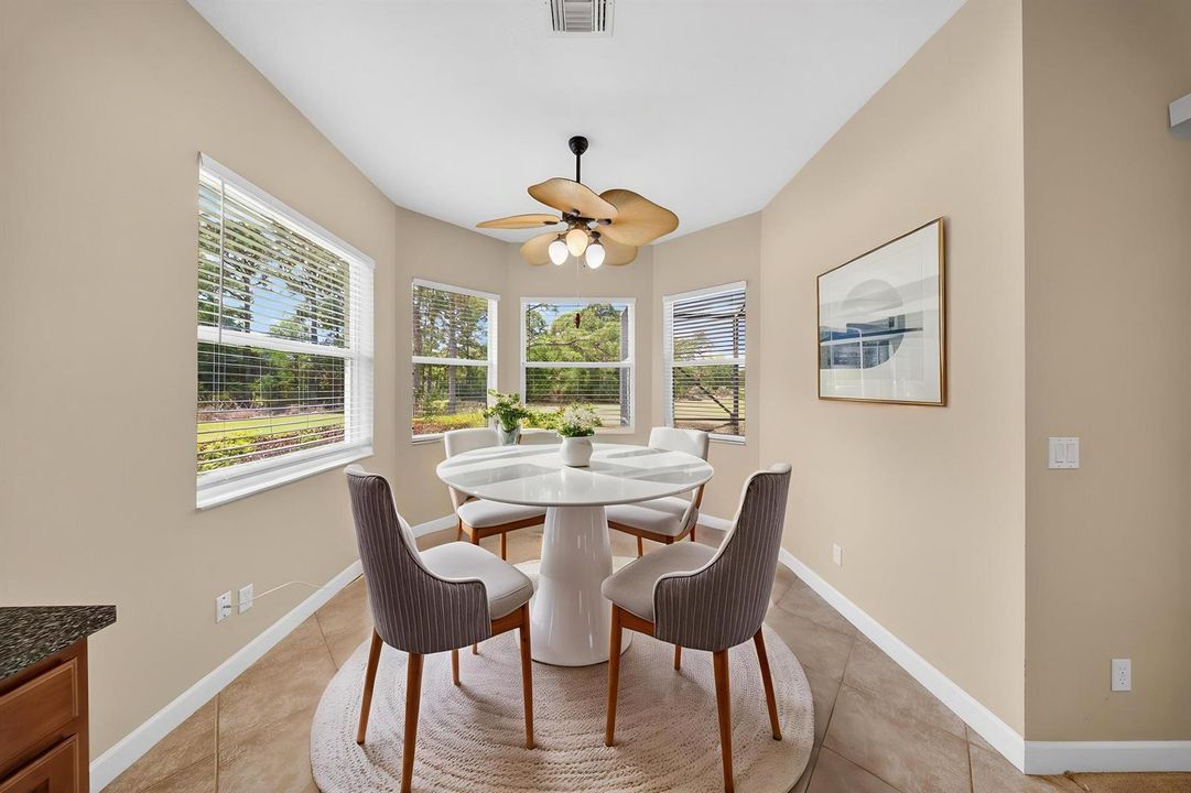 Virtual staged Breakfast Nook