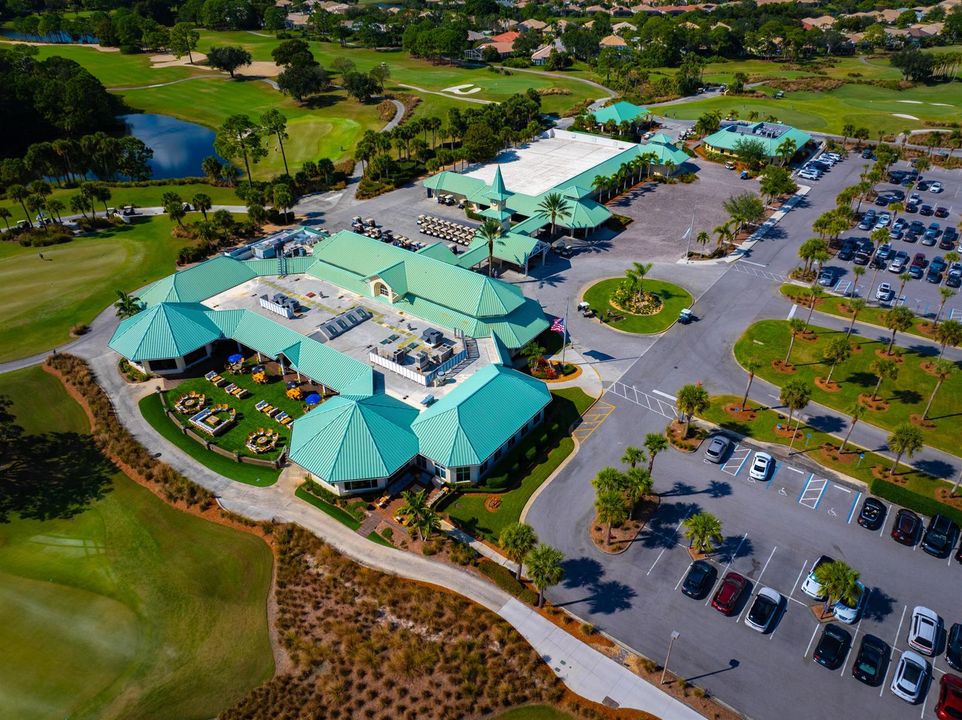 Aerial Patio side golf Club