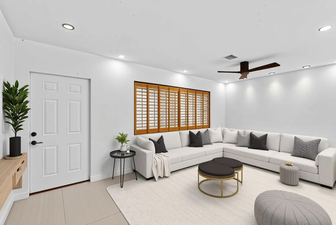 Living area (virtually staged)