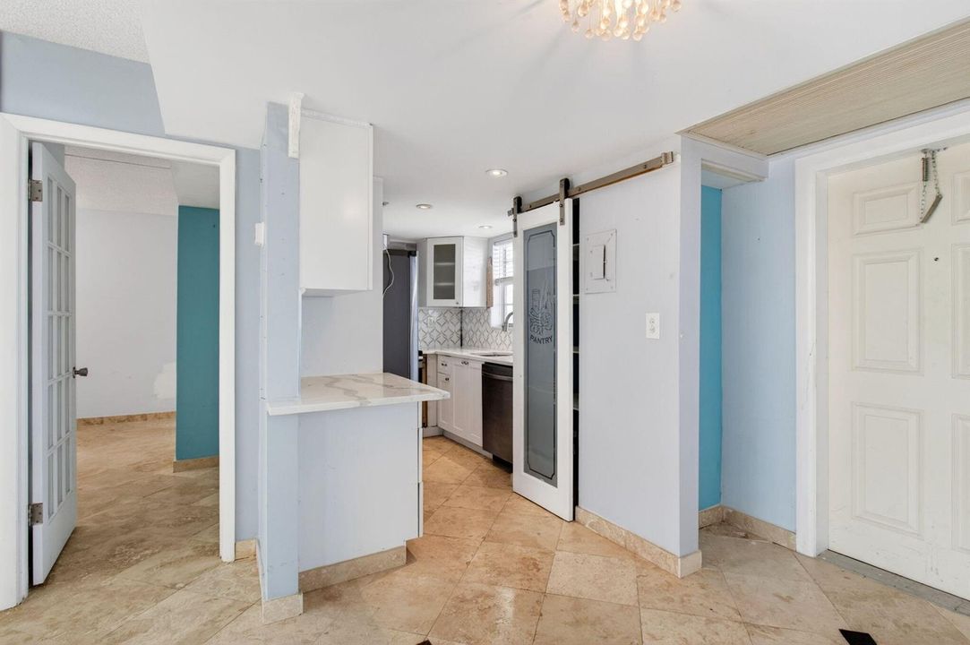 Kitchen and View to Master Bedroom
